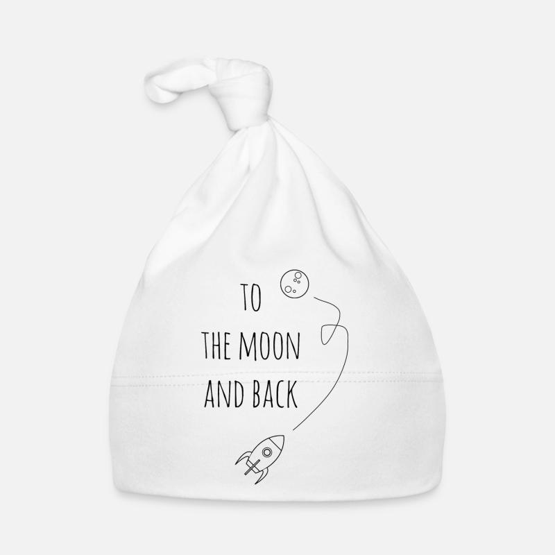 To the Moon and back / Geschenk Idee Baby Bio-Mütze