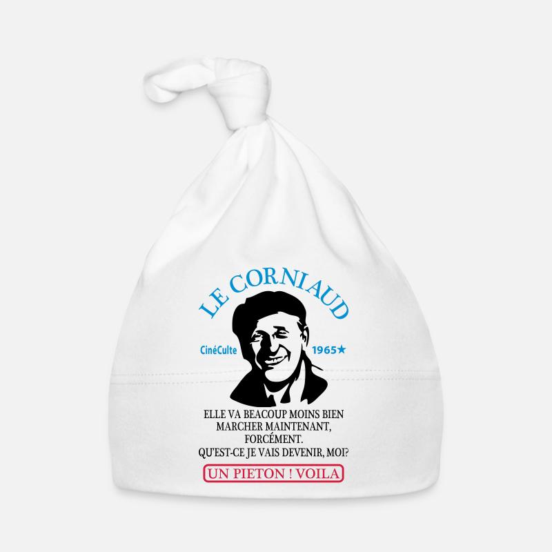 le corniaud cinéculte 1965 bourvil - Bonnet bio Bébé - blanc