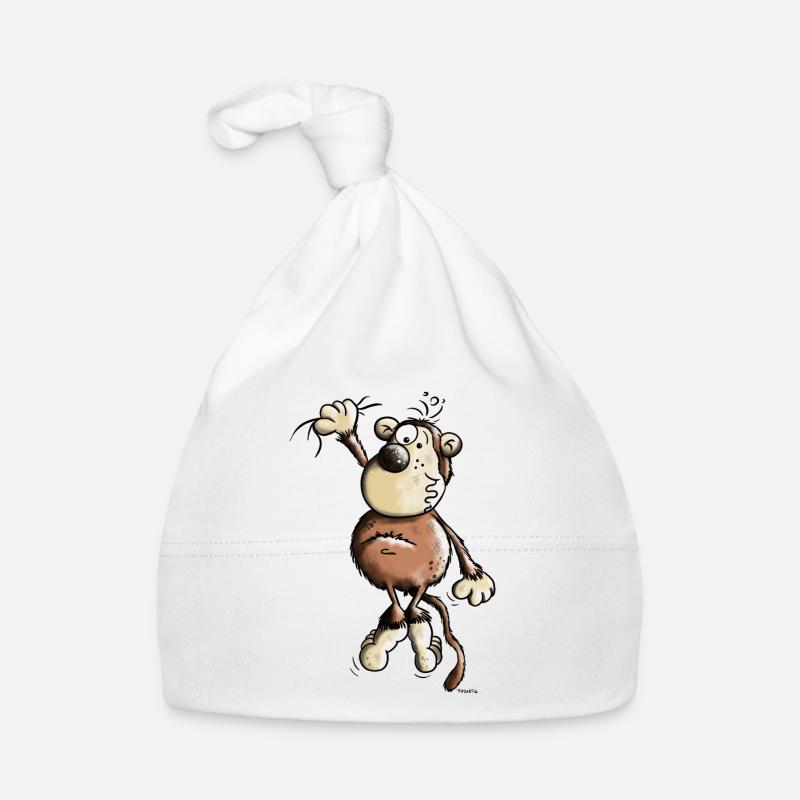 Abenteuerlustiger Affe Baby Bio-Mütze