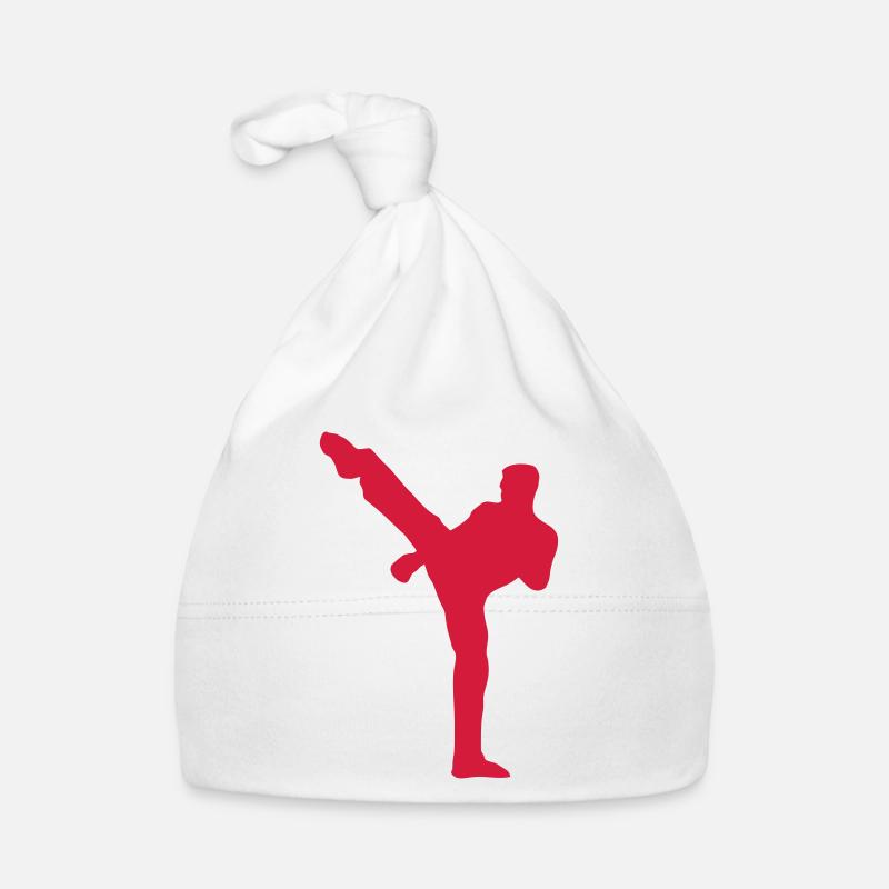 franzoesisch boxen savate 75 - Bonnet bio Bébé - blanc