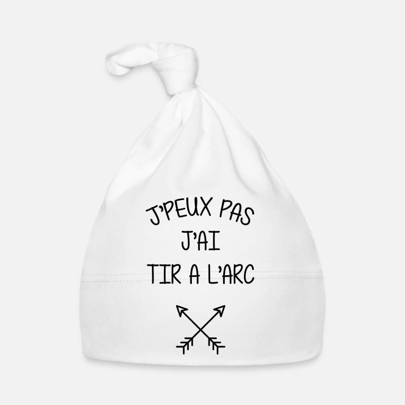 Tir A l'arc / Archer / Archère / Flèche / Sport Bonnet bio Bébé