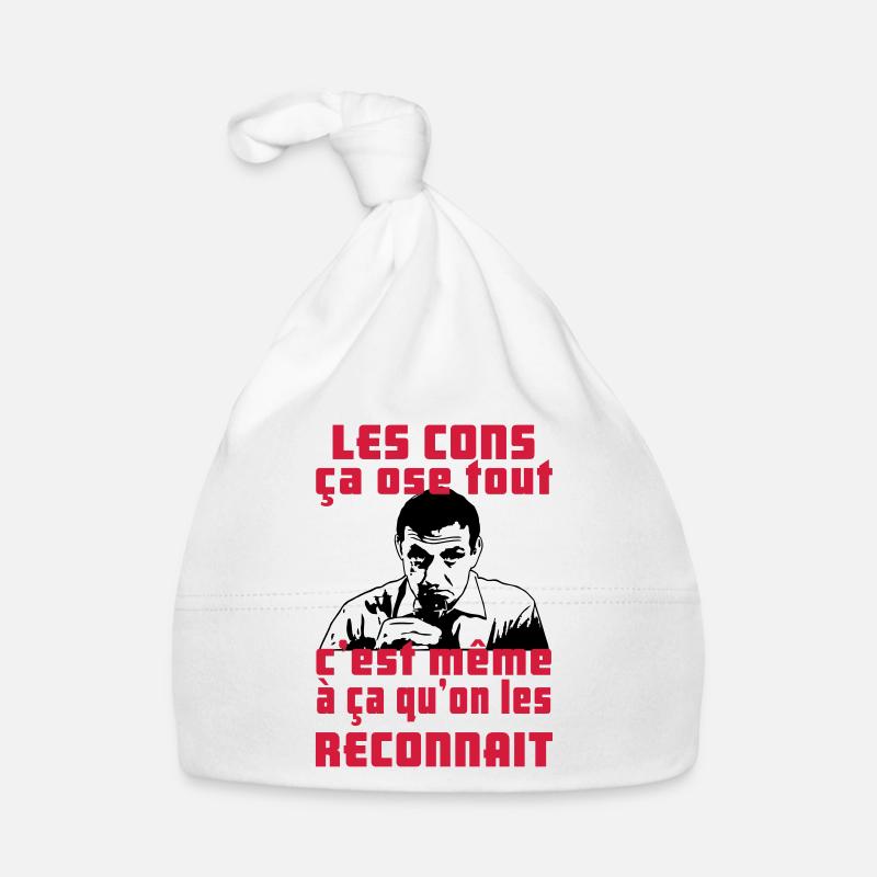 les cons ça ose tout - Bonnet bio Bébé - blanc