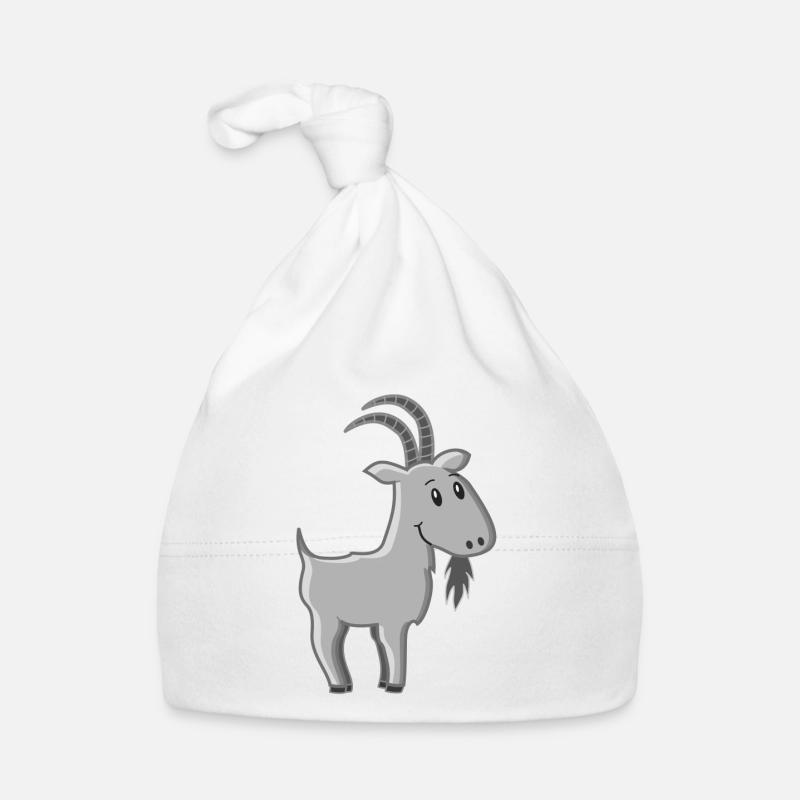 Ziegenbock Comic Baby Bio-Mütze