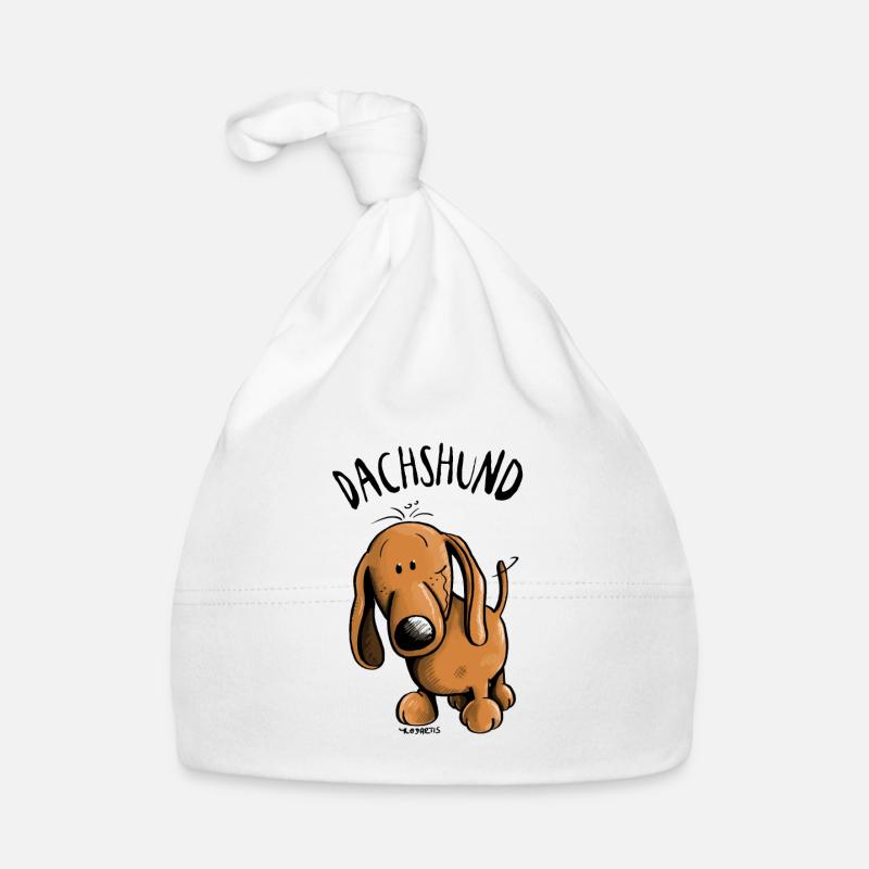 Drolliger Dachshund - Dackel - Teckel Baby Bio-Mütze