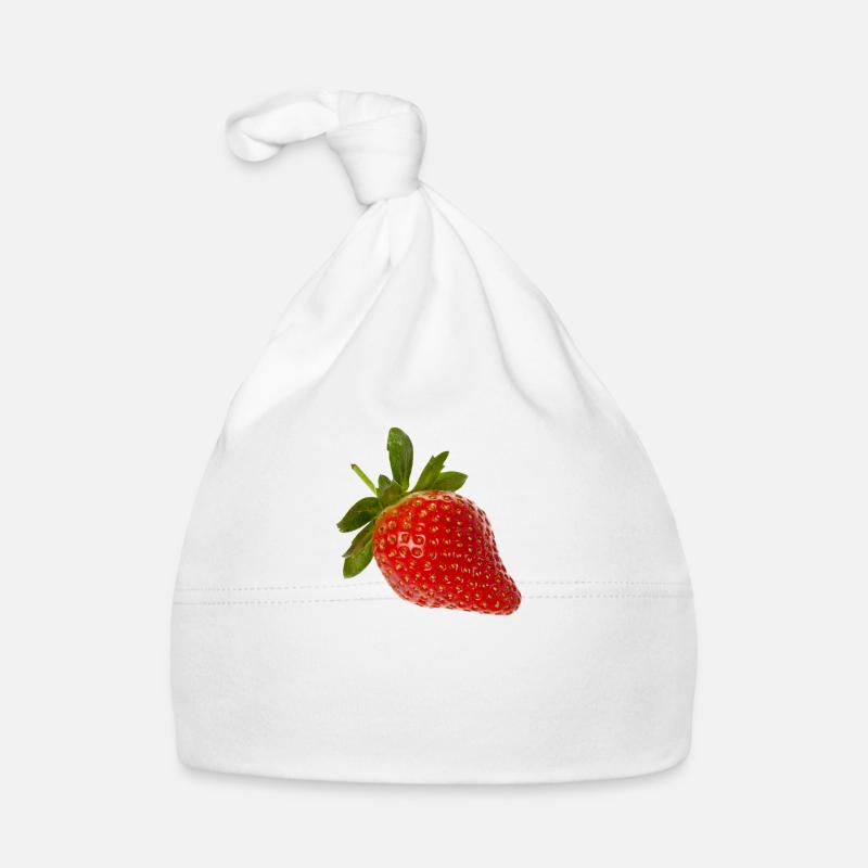 Erdbeere Baby Bio-Mütze