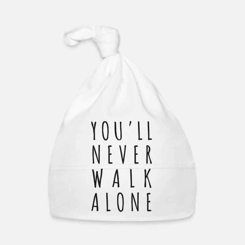 You never walk alone Organic Baby Cap