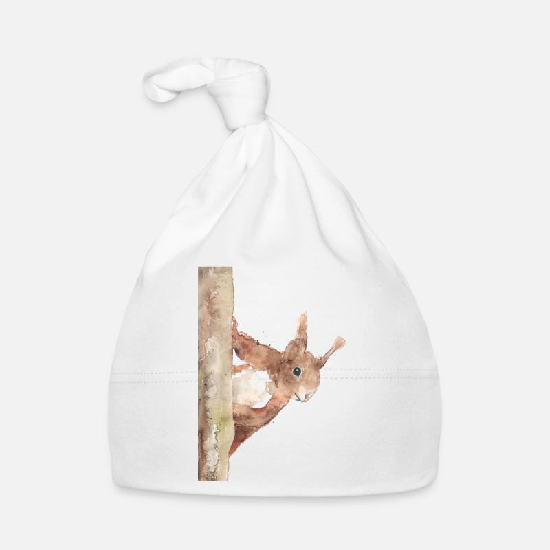 Squirrel Organic Baby Cap