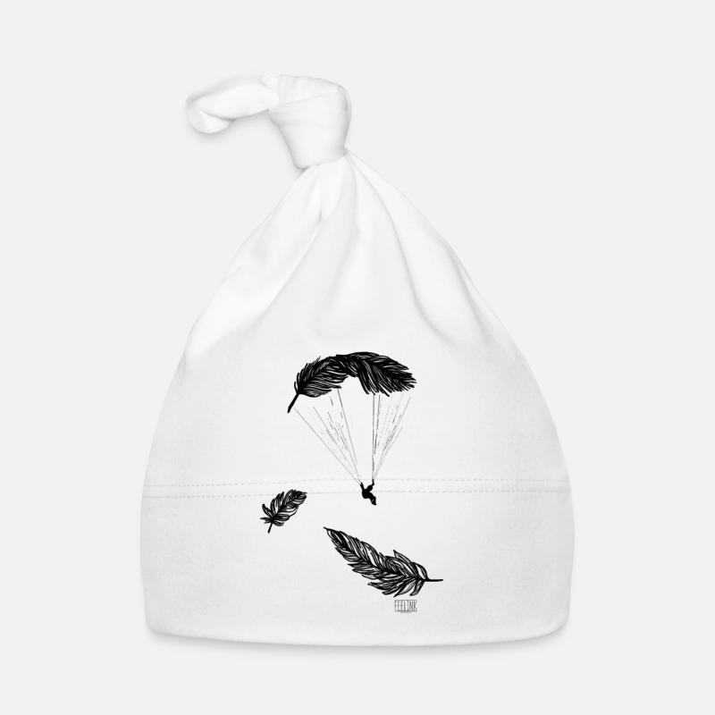 Paraglider sun love mountains spring Organic Baby Cap