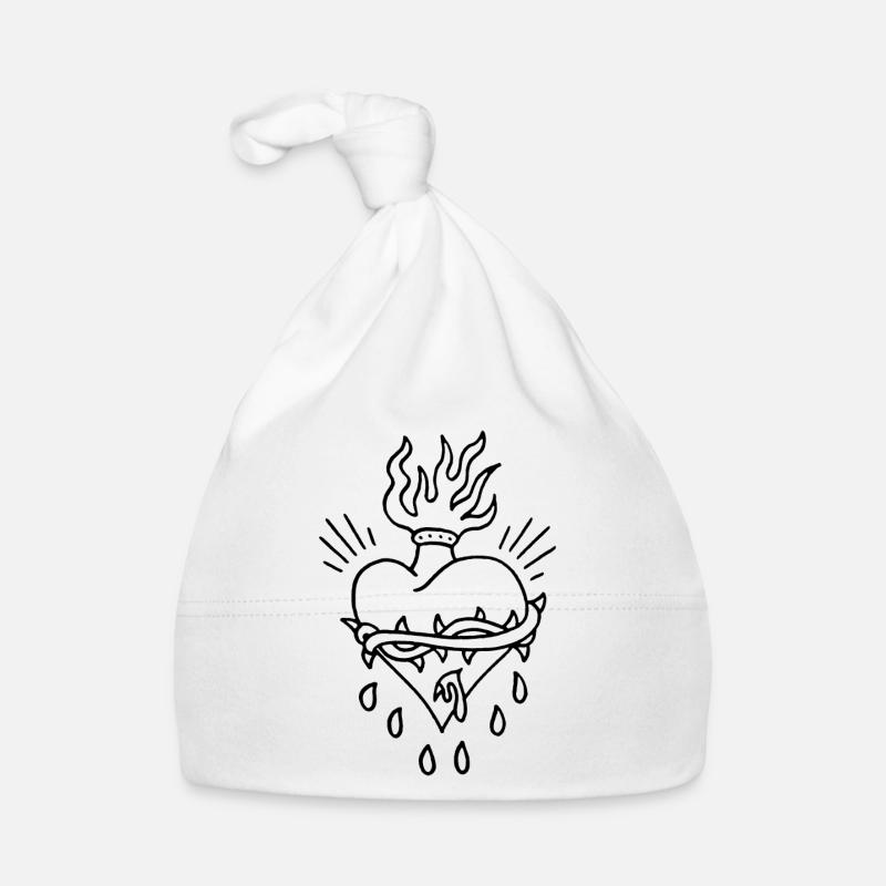 Heart Organic Baby Cap
