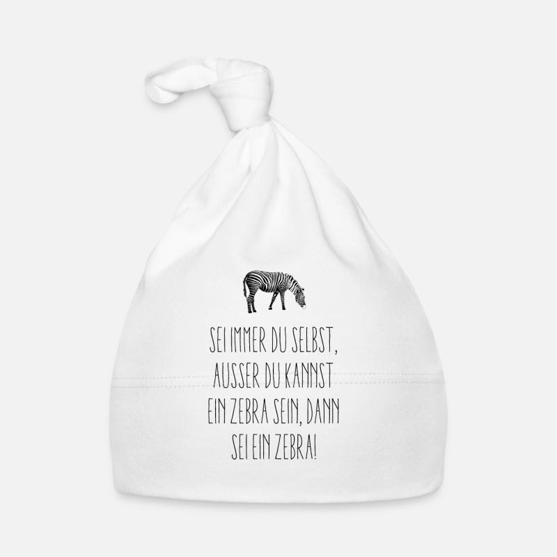 Sein ein Zebra! Baby Bio-Mütze