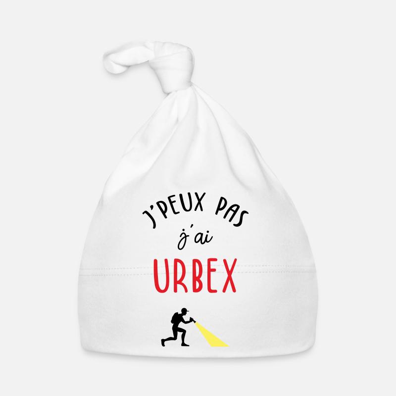 J'peux pas j'ai urbex - Bonnet bio Bébé - blanc