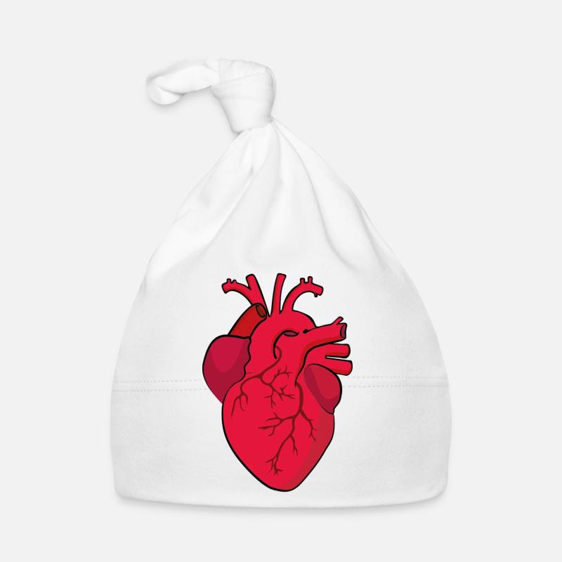 herz anatomisch Baby Bio-Mütze