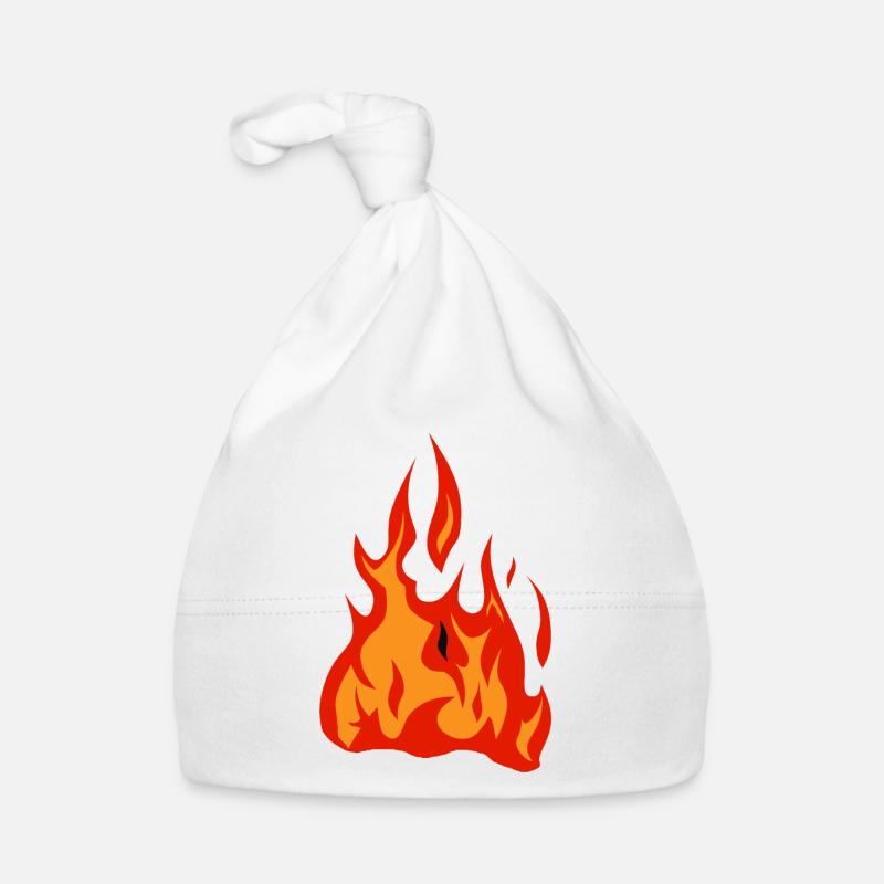 flame flame Organic Baby Cap