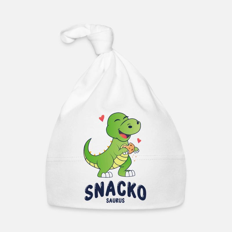 Snackosaurus mit Cookie Geschenkidee Baby Bio-Mütze