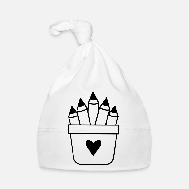 crayons d’amour mignons Bonnet bio Bébé
