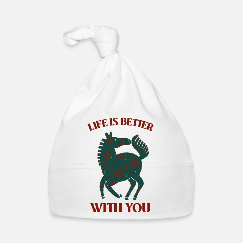 Pferde-Liebe Baby Bio-Mütze