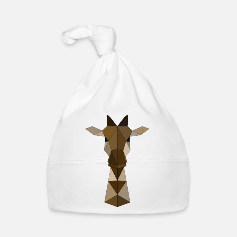 Giraffe geometrisch Baby Bio-Mütze