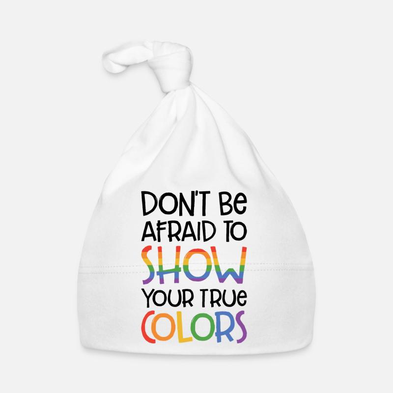 Dont Be Afraid To Show Your True Colors Bisexual T Baby Bio-Mütze