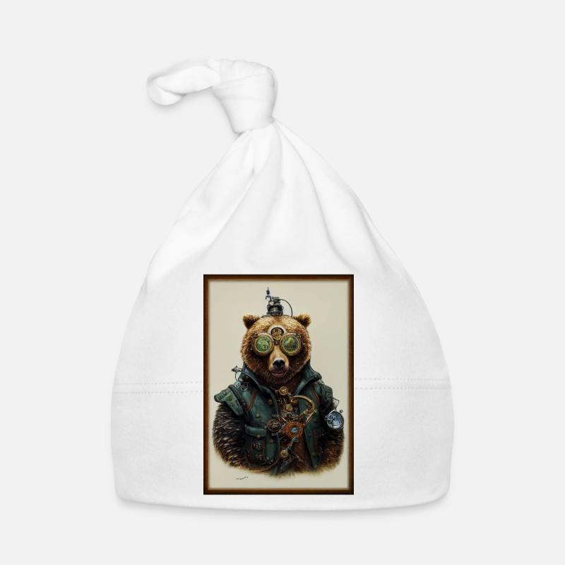 Ours Steampunk Bonnet bio Bébé