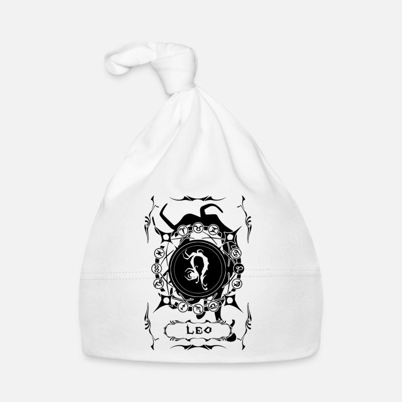 LEO Signe Zodiaque LION Bonnet bio Bébé