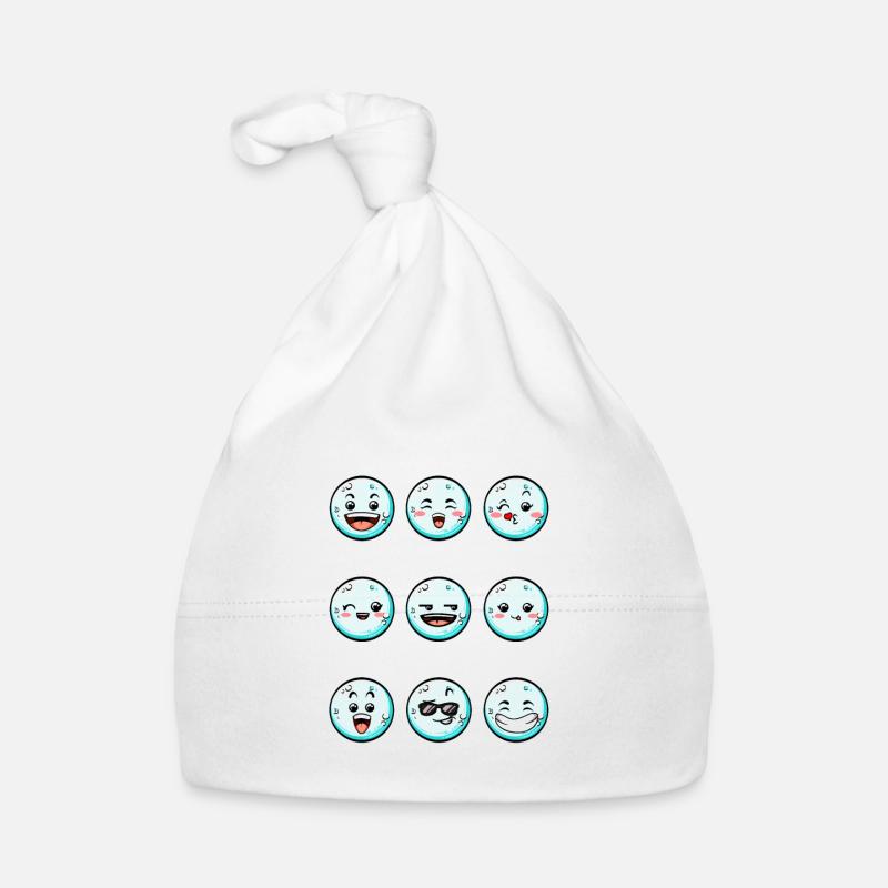 9 Schneebälle mit Baby Bio-Mütze