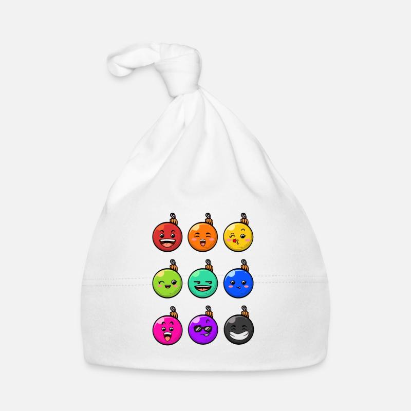 9 Weihnachtskugeln #10/10 Bunt Baby Bio-Mütze