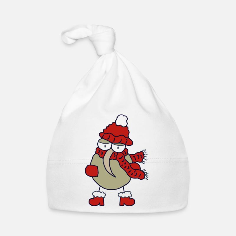 Weihnachts-Kiwi Baby Bio-Mütze