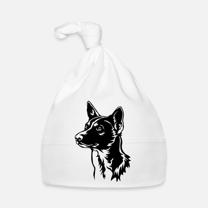 Basenji Head Organic Baby Cap