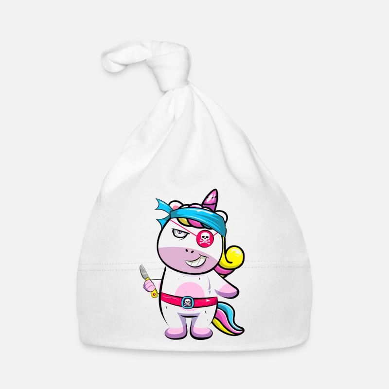 Unicorn Pirate Organic Baby Cap