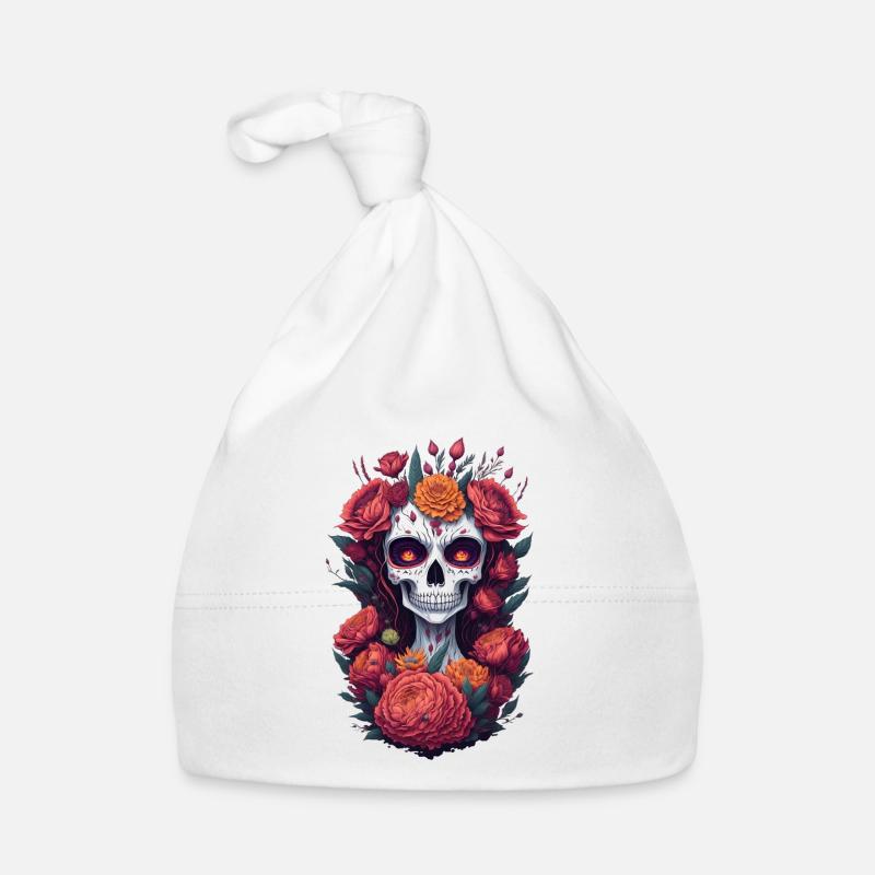 La Catrina 7 - Bonnet bio Bébé - blanc