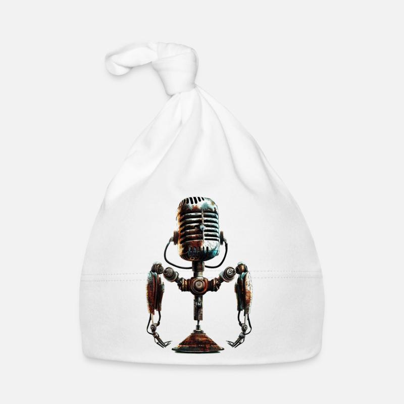 microphone old school Baby Bio-Mütze