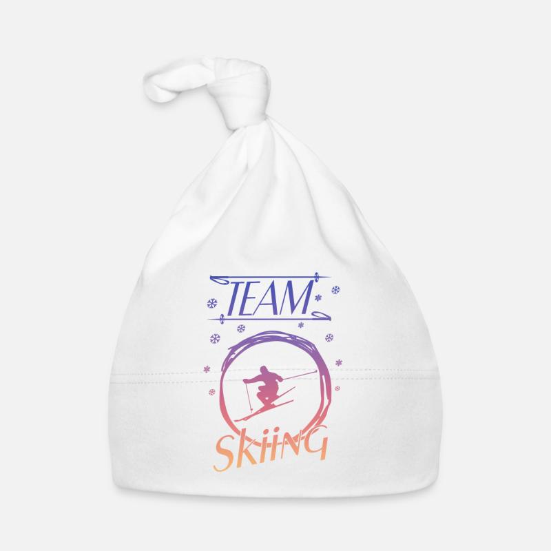 team skiing Baby Bio-Mütze