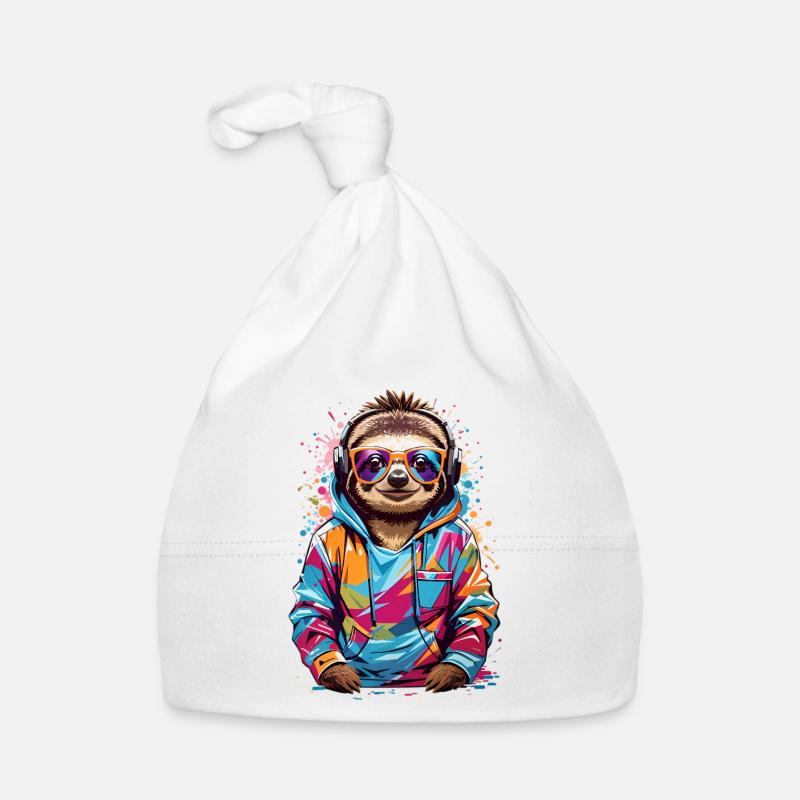 Cool sloth Organic Baby Cap