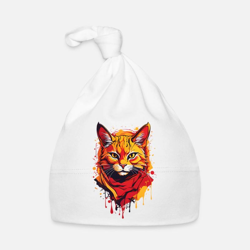 Coole Katze Baby Bio-Mütze