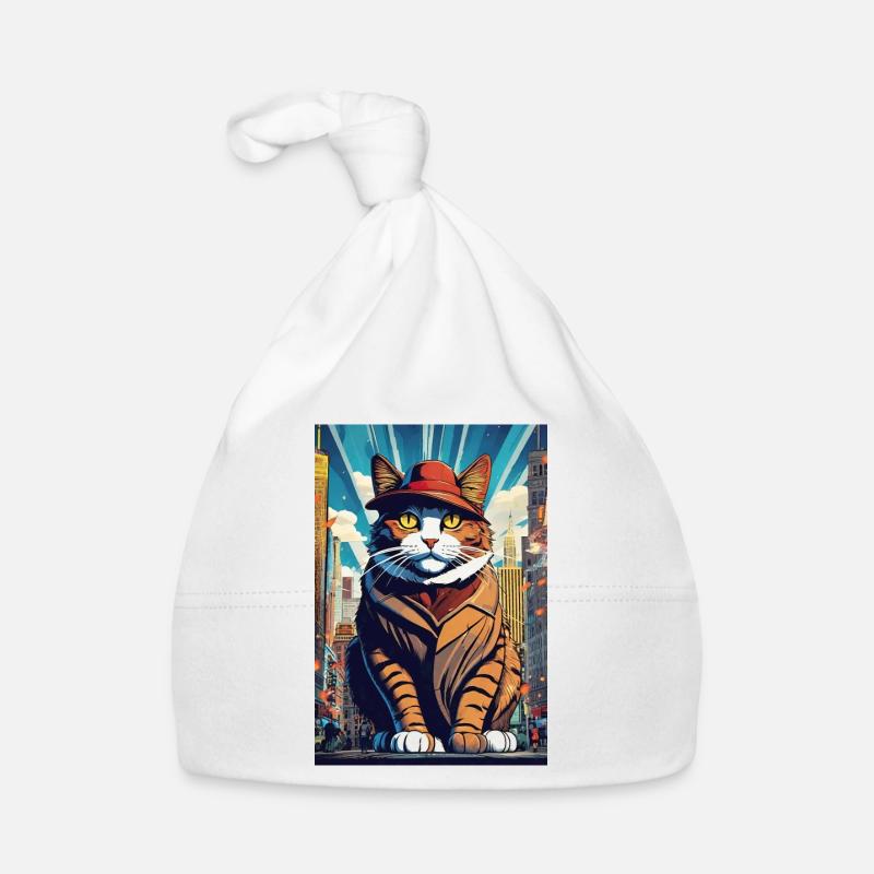 Gigantesque Chat I Bonnet bio Bébé
