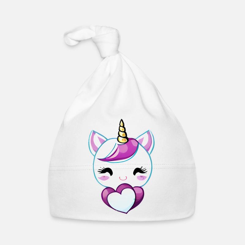 Einhorn Fabeltier Mädchen Einhörner Unicorn Baby Bio-Mütze
