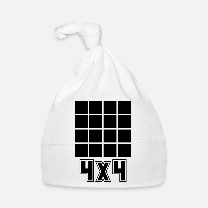 4x4 Cube Cubes Organic Baby Cap