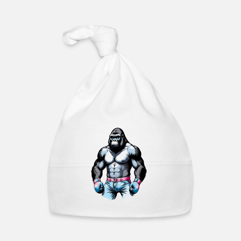 Gorilla-Boxen Baby Bio-Mütze