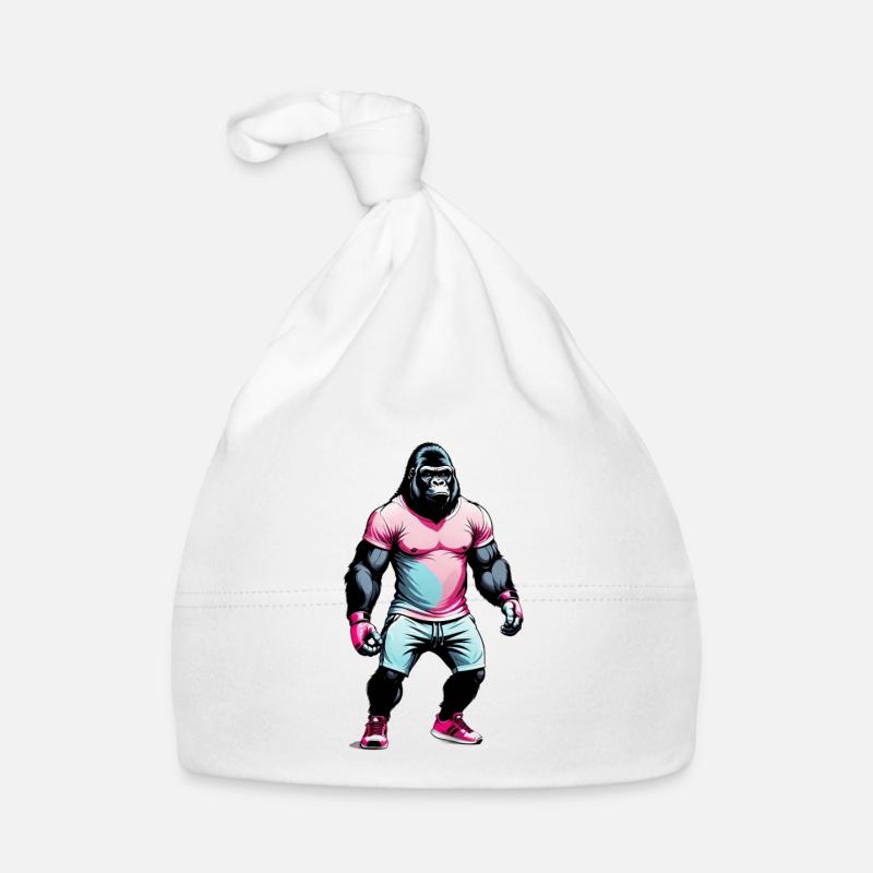Boxing Gorilla Boxer Organic Baby Cap