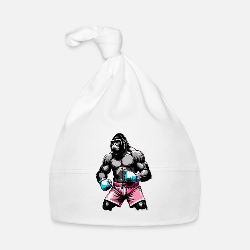 Boxe Boxeur Gorille Bonnet bio Bébé
