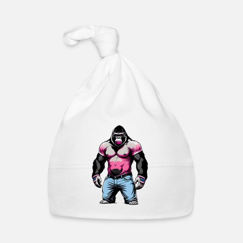 Boxe Boxeur Gorille Bonnet bio Bébé