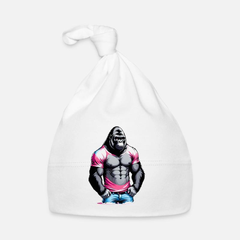 Boxe Boxeur Gorille Bonnet bio Bébé