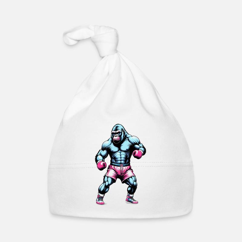 Boxe Boxeur Gorille Bonnet bio Bébé