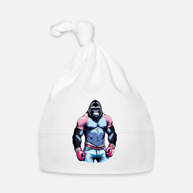 Boxing Gorilla Boxer Organic Baby Cap