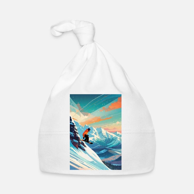 Snowboarder III Bonnet bio Bébé