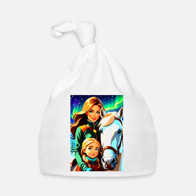 Cadeau de la mère de conception personnalisée Bonnet bio Bébé