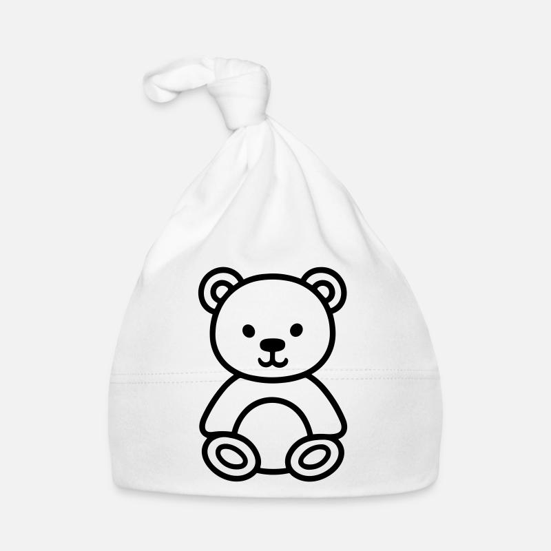 Teddy Bear Organic Baby Cap