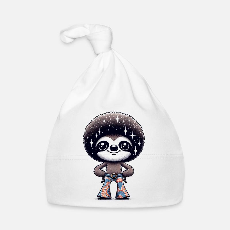 Disco Sloth : Groover de nuit étoilée Bonnet bio Bébé