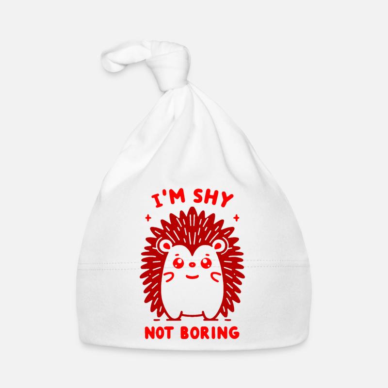 Hérisson rouge timide Bonnet bio Bébé