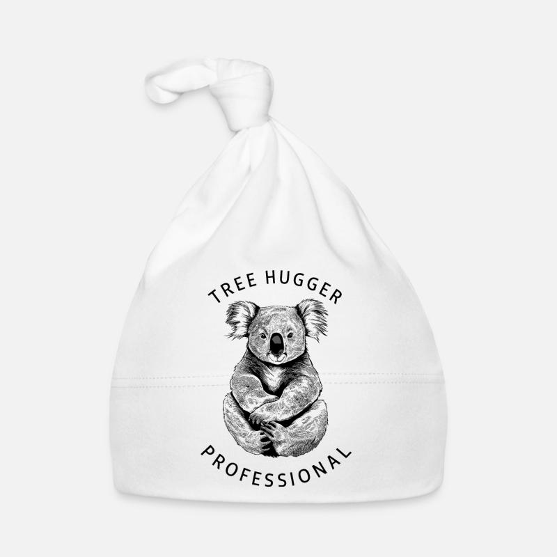 Professional Tree Hugger - Minimalistisches Koala- Baby Bio-Mütze